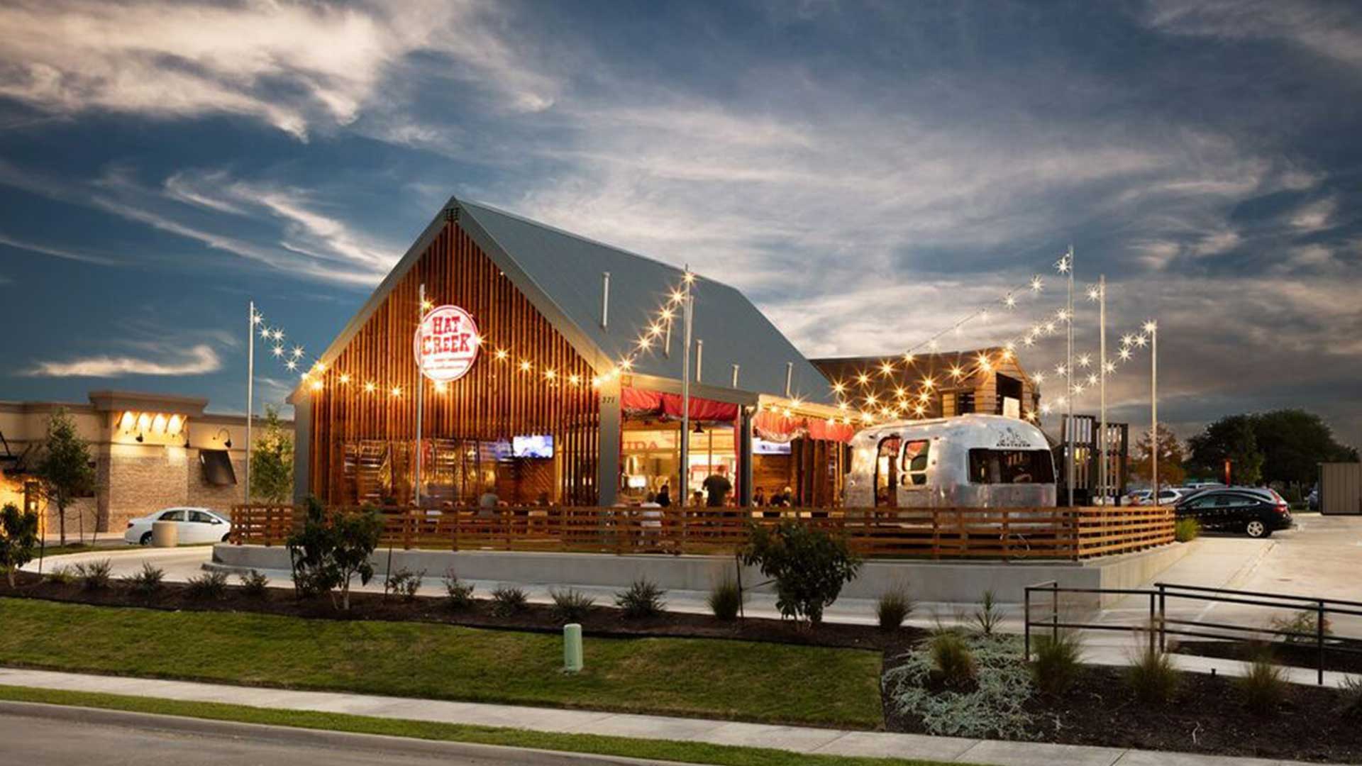 EBCO constructed this Hat Creek Burger location in Buda as part of our broader restaurant portfolio, showcasing our versatility across dining concepts.